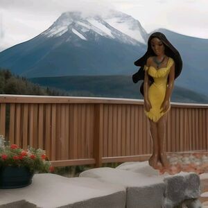 Mini Pocahontas Native American princess Disney toy figure
